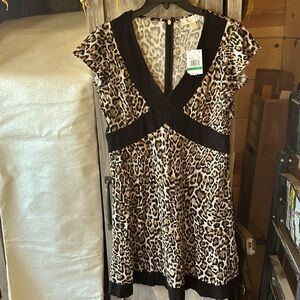 Michael Kors summer dress large new with tags# animal print